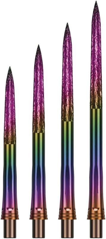 Precise180 EVO Steeldartspitze Rainbow Roughed 28/32/36/40 mm Wechselspitzen