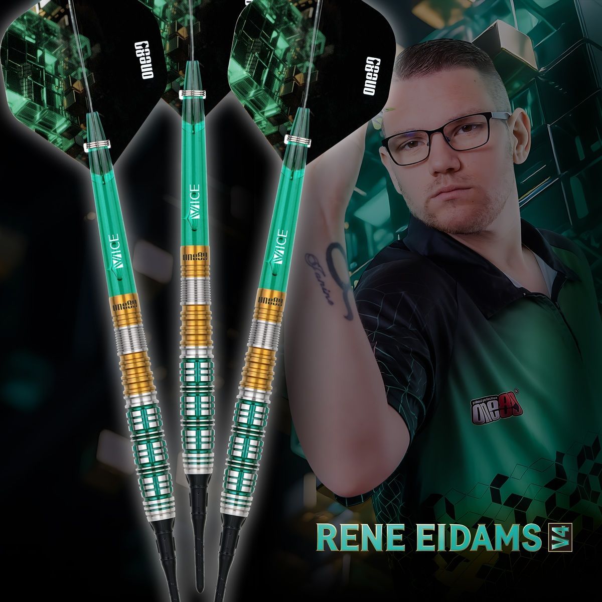 ONE80 René Eidams V4 Softdarts 18 Gramm Softdarts