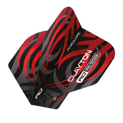 Reddragon Jonny Clayton Hardcore Premium Schwarz/Rot Standard Flights