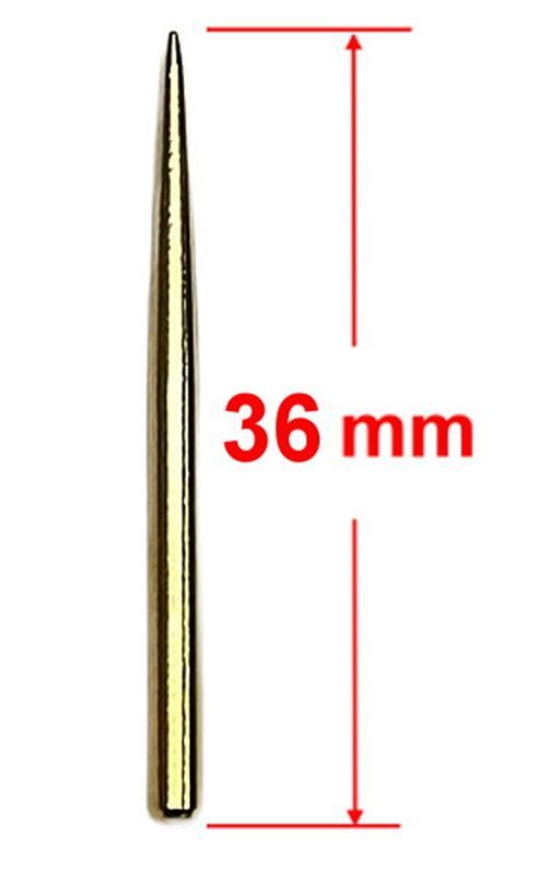 MiG-Green-UB Points glatt 36 mm Gold Stahlspitzen Wechselspitzen