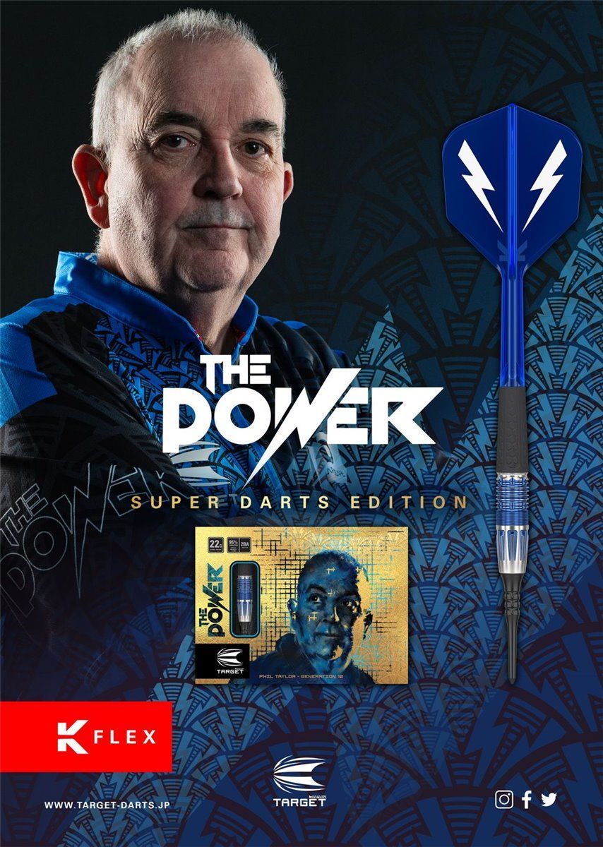 Target Power Gen 10 Phil Taylor Super Darts Edition 95% Softdarts 22 Gramm Softdarts