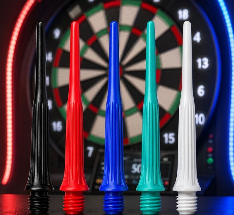 CosmoDarts Fit Point PLUS 2.0 Pointes Soft Dart 60 pièces 2BA 19/25/31 mm Tips Kunststoffspitzen