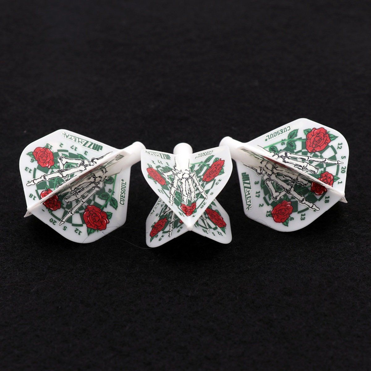 Cuesoul TERO AK4 aletta per freccette Rose Bianco Standard Flights