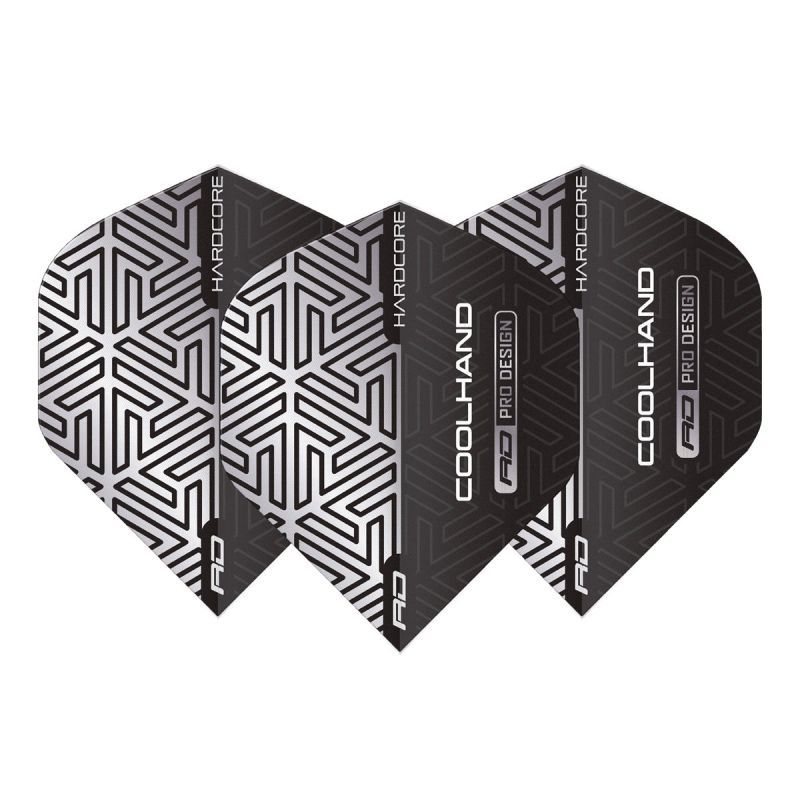 Reddragon Luke Humphries Cool Hand Grigio/Bianco alette per freccette Flights