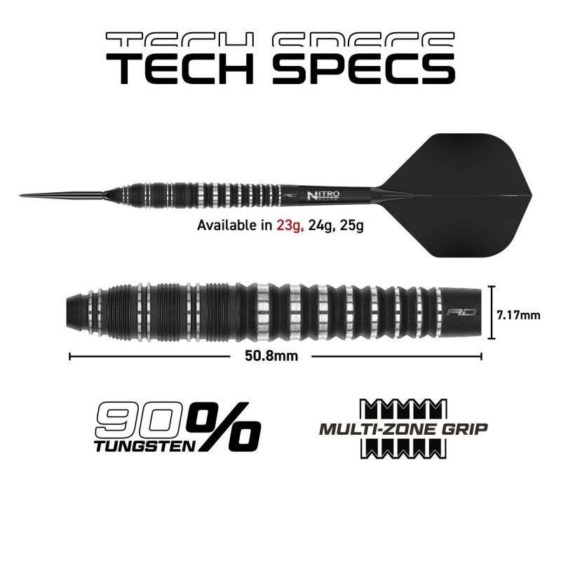 Reddragon Sable Torpedo Switch Point 90% Steeldarts 23/24/25 Gramm Steeldarts
