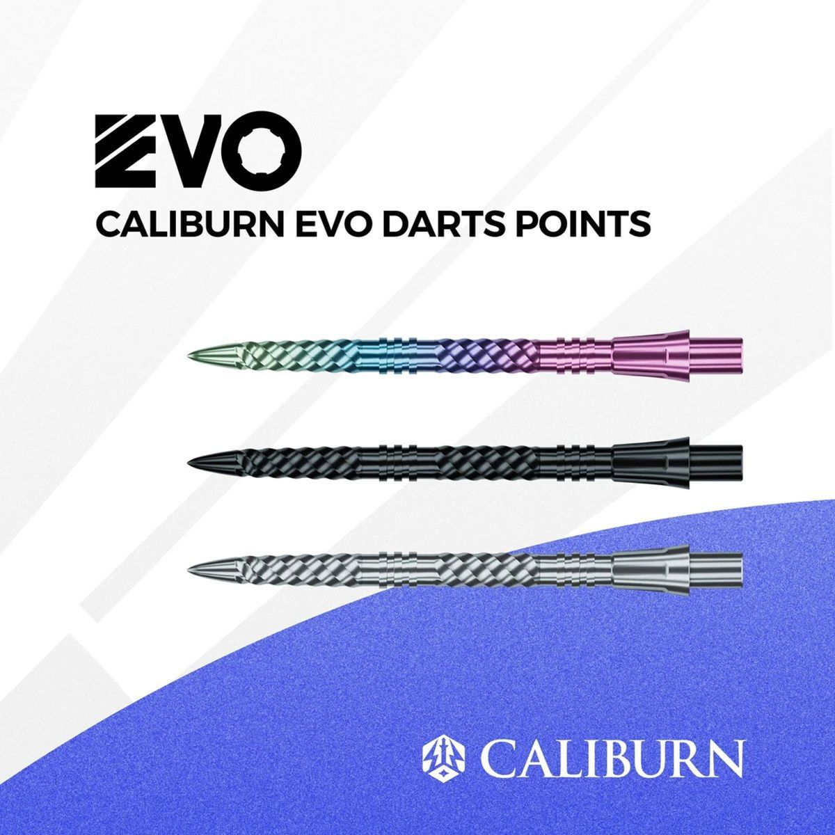 Caliburn EVO Points Helix Groove Rainbow 28/32/36/40/45/50 mm Wechselspitzen