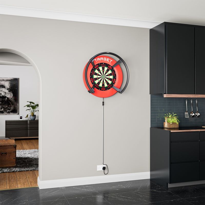 Target Notched Surround Catchring Black/Red/Grey Auffangring