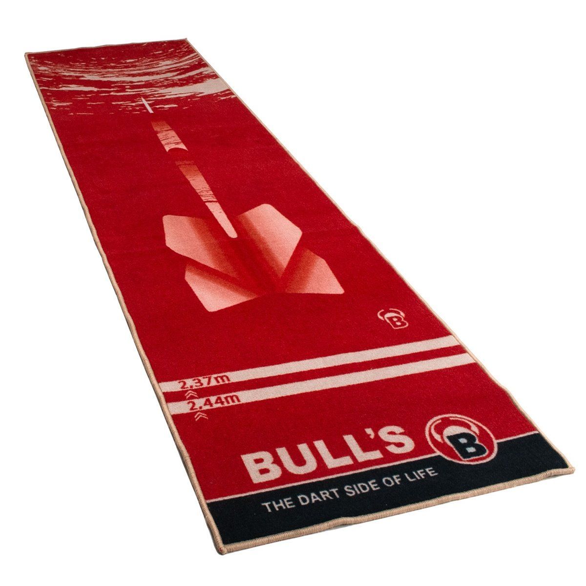 BULL'S Carpet Mat "180" Red Rot Dart Teppich Dart Schutzmatte