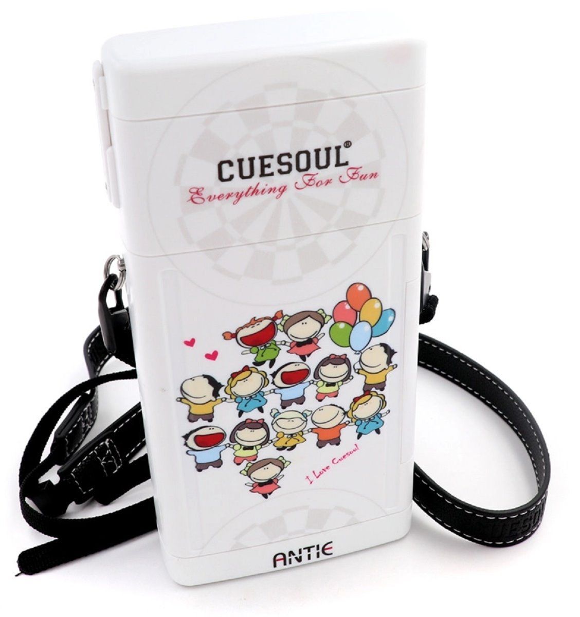 Cuesoul Hard Dart Case White Kiddies Dart Tasche