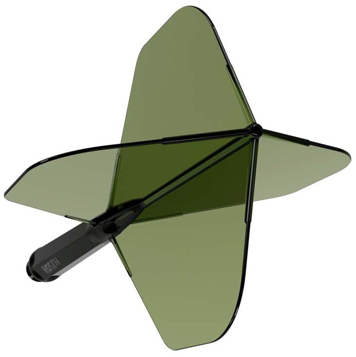 Cuesoul aletta per freccette/Asta ROST 77 Trasparente Dunkel Verde standard grande Flights