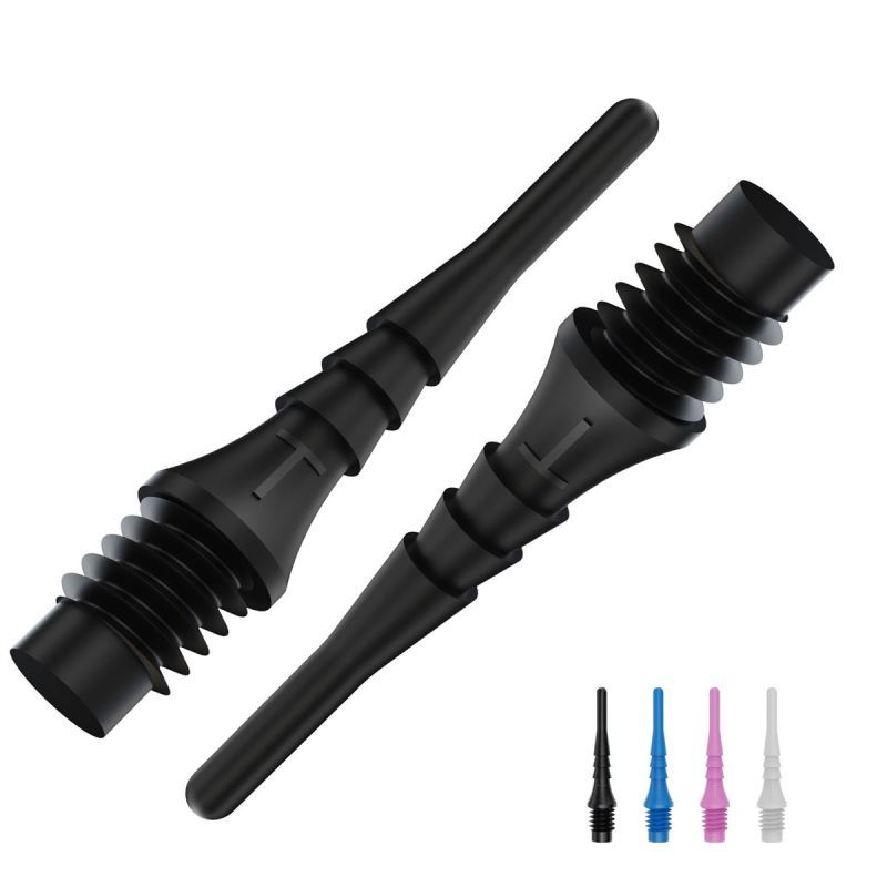 BEAZD Bull´s Tefo-X Shark Tips 6mm 2BA Spitzen für Elektronische Dartscheibe Soft Dart Spitzen