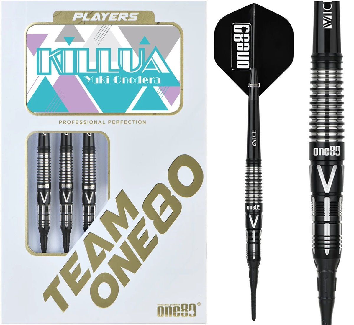 One80 Killua Yuki Onodera Black Signature Sorftdart 20 Gramm Softdarts