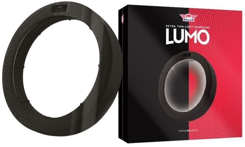 BULL'S Lumo LED Surround Slim Nero – Illuminazione Dartboard 360° Boardzubehör