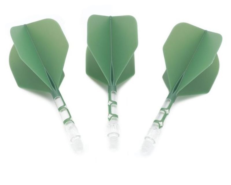 Cuesoul aletta per freccette/Asta ROST T19 Aletta Verde/Trasparente Small Standard Flights
