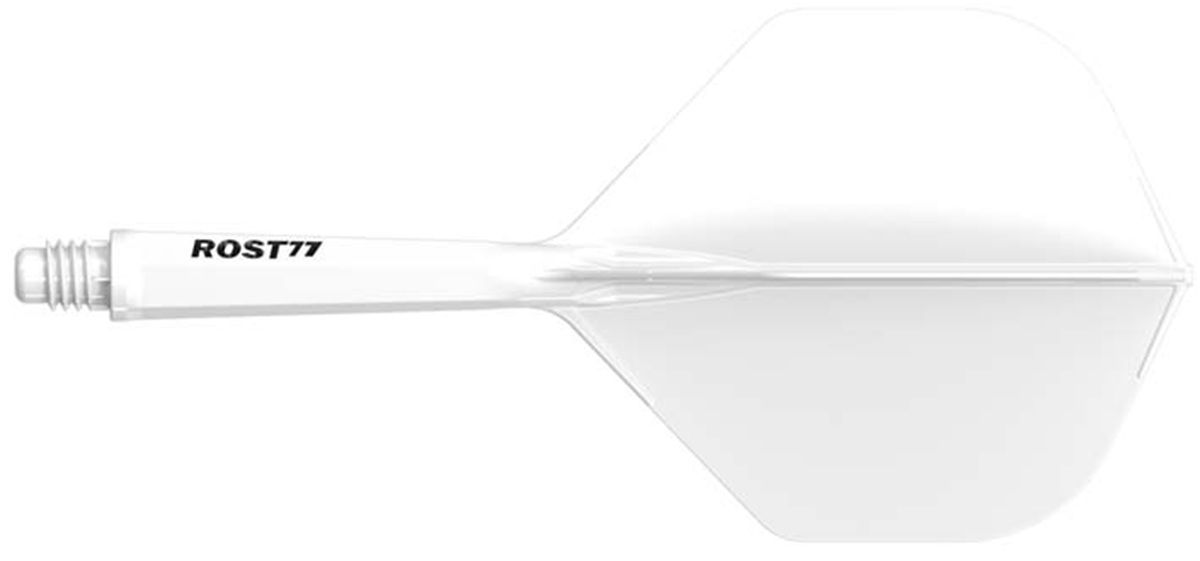 Cuesoul aletta per freccette/Asta ROST 77 Bianco Small Standard Flights