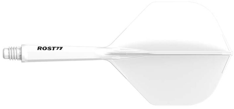 Cuesoul aletta per freccette/Asta ROST 77 Bianco Small Standard Flights