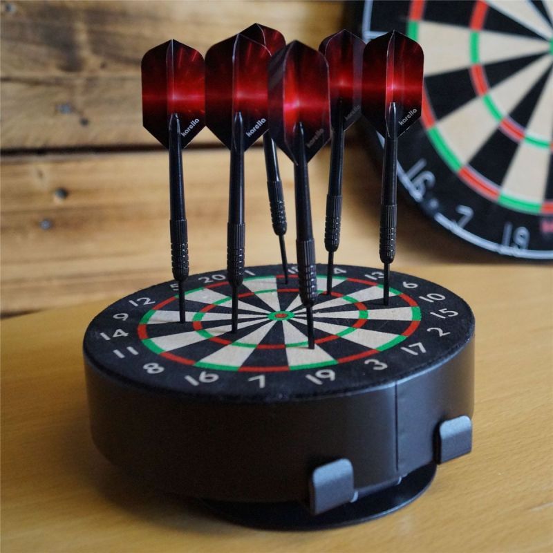 Karella Mini Dartboard Bulli & 2 Set Mini-Darts Bristle Board