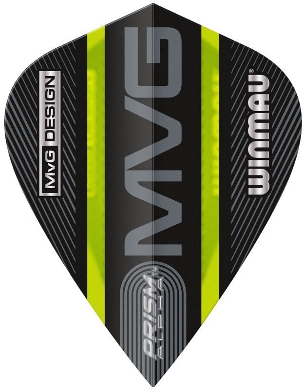 Winmau Prism Alpha extra spesse MvG Michael van Gerwen 2024 aletta per freccette Kite Flights