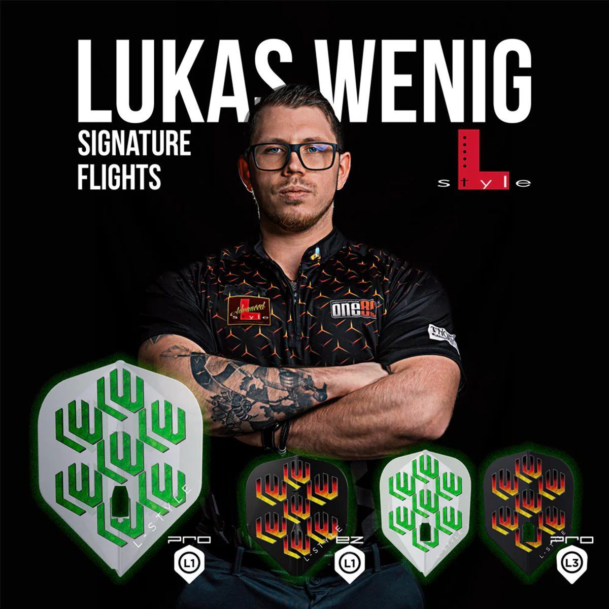 L-Style Signature Flight EZ Lukas Wenig Black Standard L1 Flights