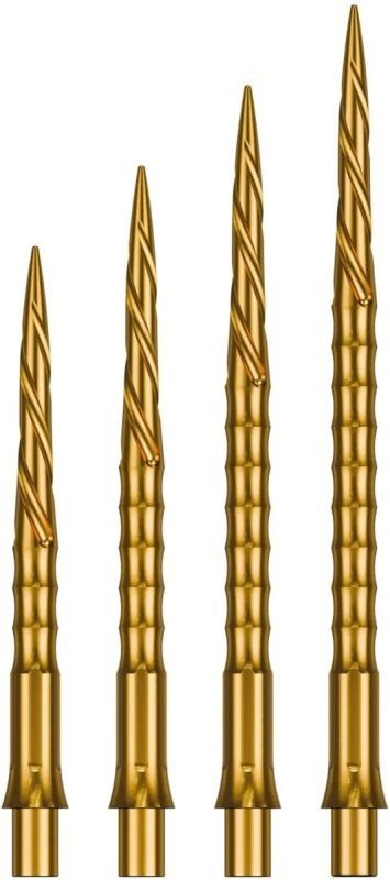 Precise180 EVO Steeldartspitze Gold Spiro 28/32/36/40 mm Wechselspitzen
