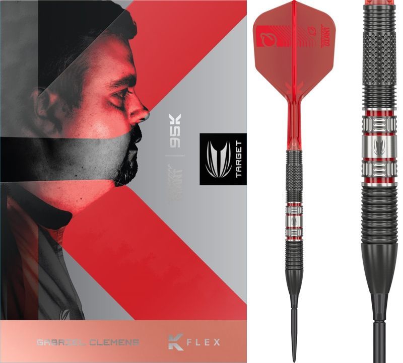 Target Gabriel Clemens 95K SP 95% Fléchettes à pointe acier 21/22/23 Grammes Steeldarts