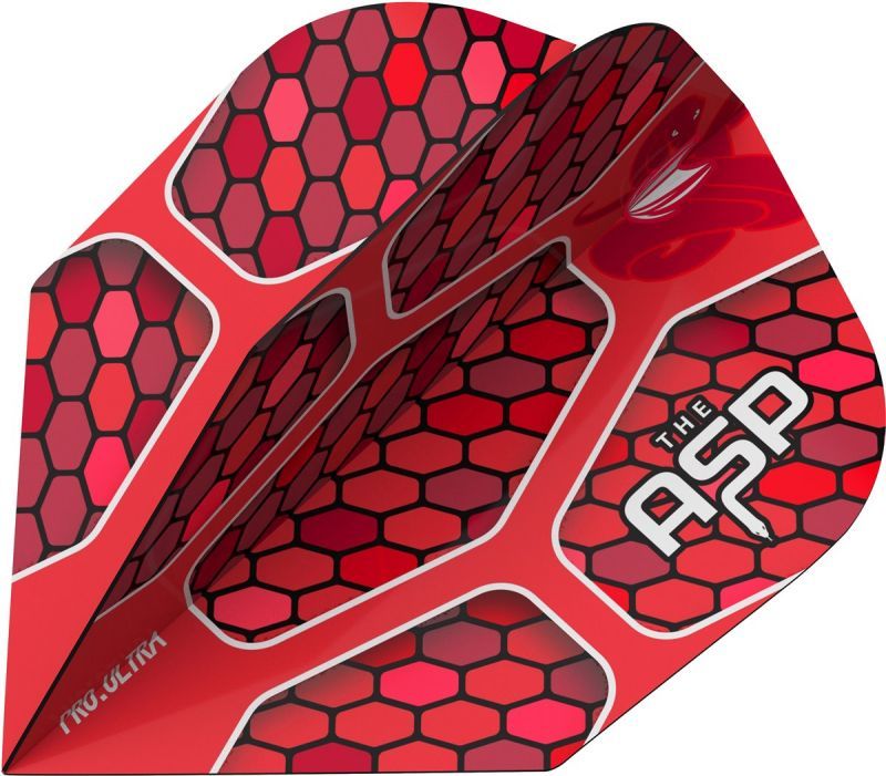 Target Pro Ultra Red Flights No 6 Nathan Aspinall ASP Flights