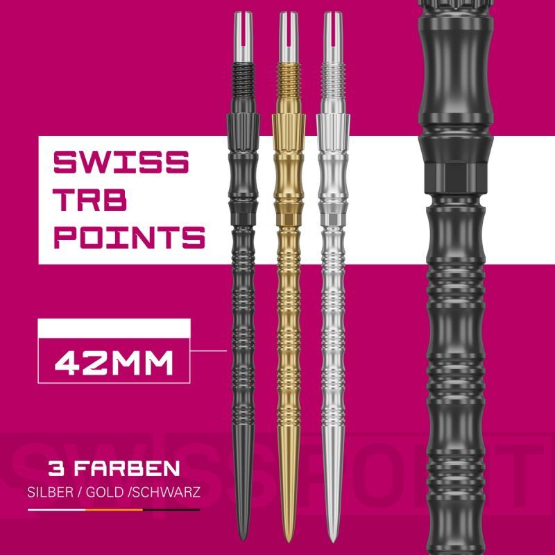 Target Swiss Point Signature TRB 30/35/42 mm Oro/Nero/Argento Wechselspitzen