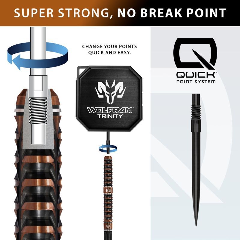 Harrows Wolfram Trinity QP 97% Steeldarts 21/22/23/24/25/26 Gramm Steeldarts