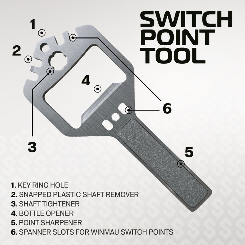 Winmau Switch Points Smooth 26/30/40 mm Silber/Schwarz Wechselspitzen