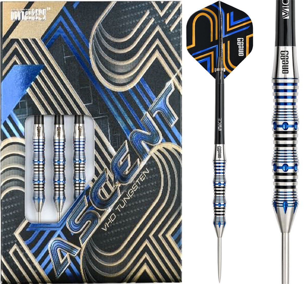 ONE80 Ascent 02 Steeldarts 23/25 Gramm Steeldarts