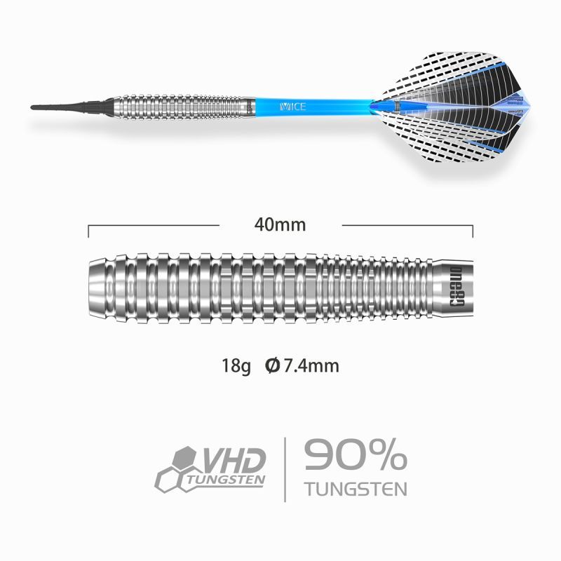 ONE80 Strike X SX03 90% Softdarts 18 Gramm Softdarts