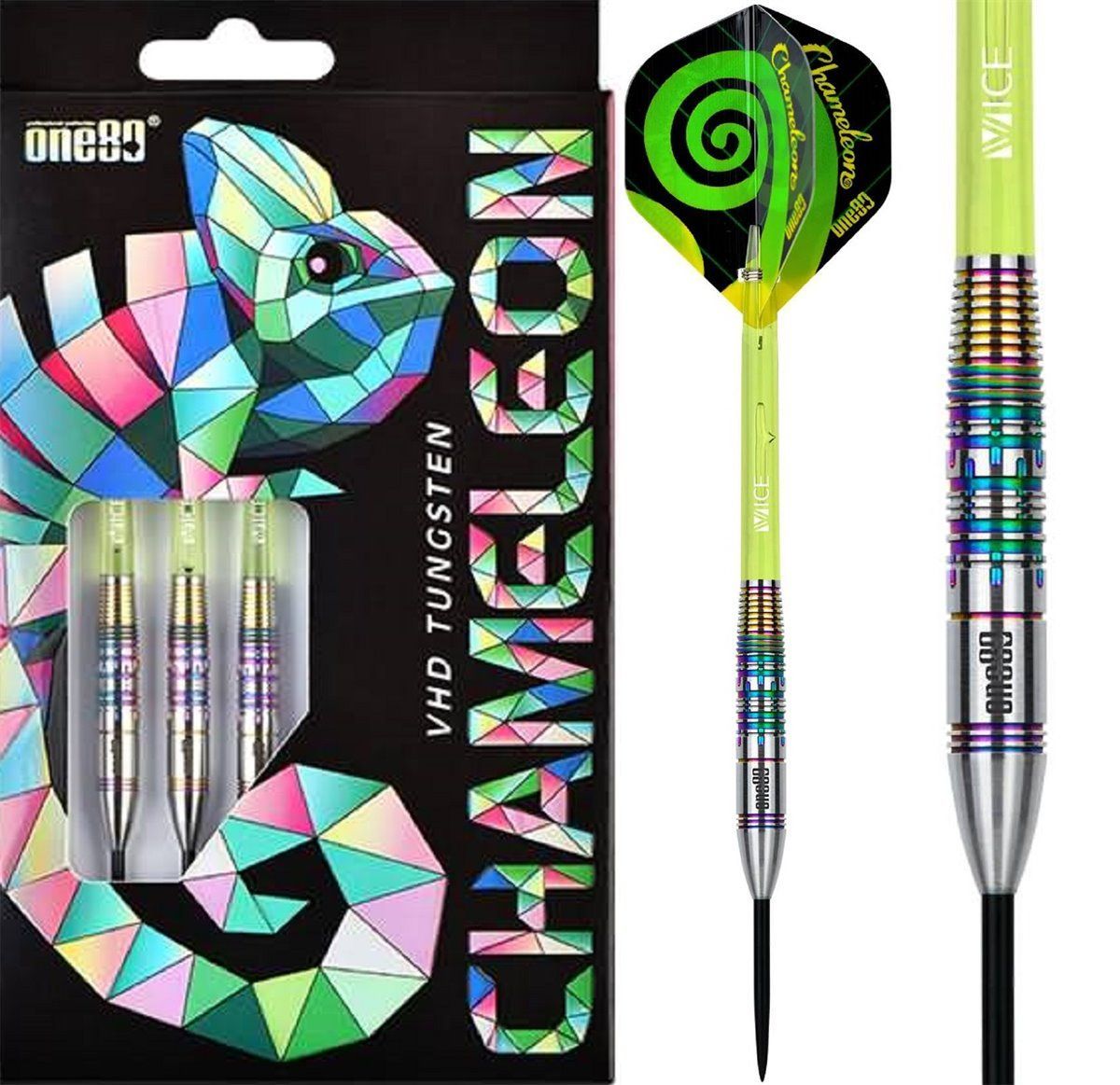 ONE80 Chameleon Peridot Steeldarts 22/24 Gramm Steeldarts