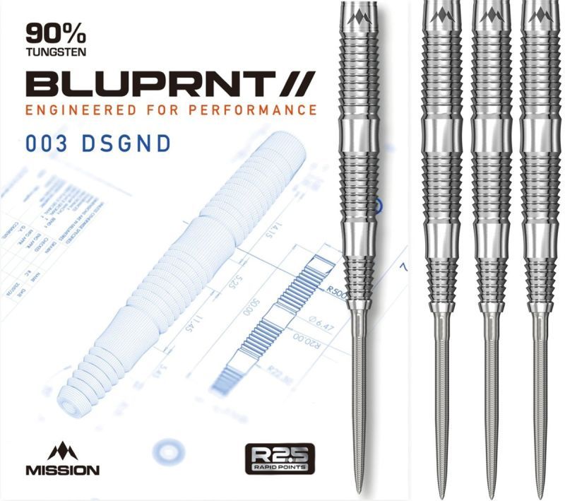 Mission BLUPRNT DSGND R2.5 RP 90% Steeldarts 21/23 Gramm Steeldarts