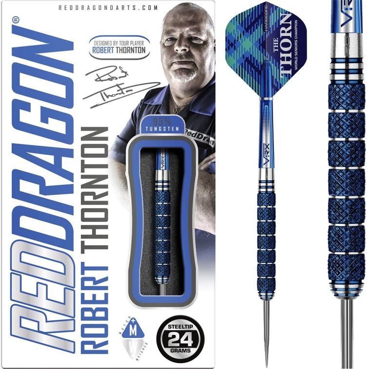 Robert Thornton Seniors World Champion Cobalt 90% Steeldart 24/26 Gramm Steeldarts