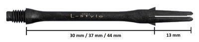L-Style L-Shaft Locked Slim Carbon Dart Shafts Shafts
