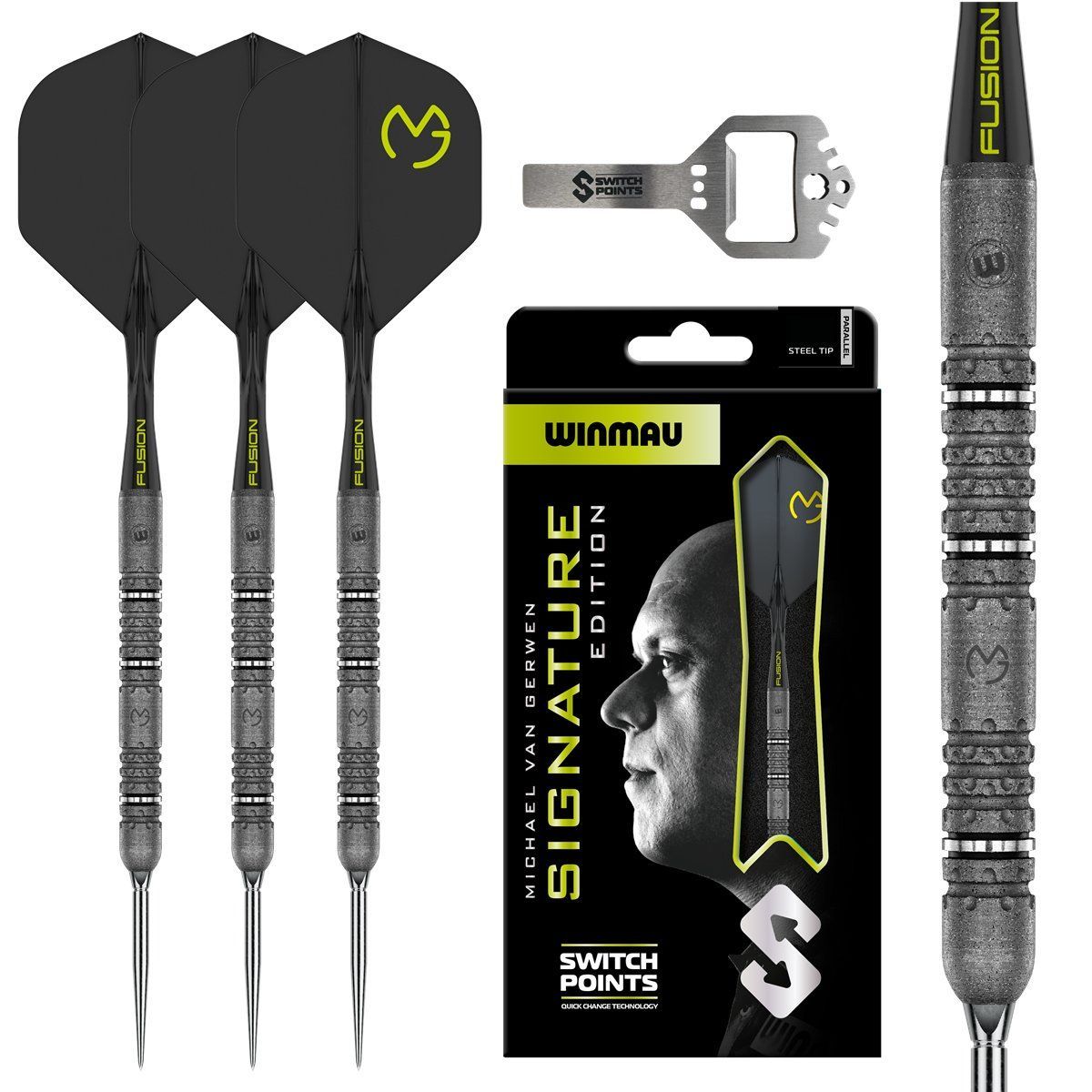Winmau Michael van Gerwen MVG Signature Edition Switch Point 90% Steeldarts 23 Gramm Steeldarts