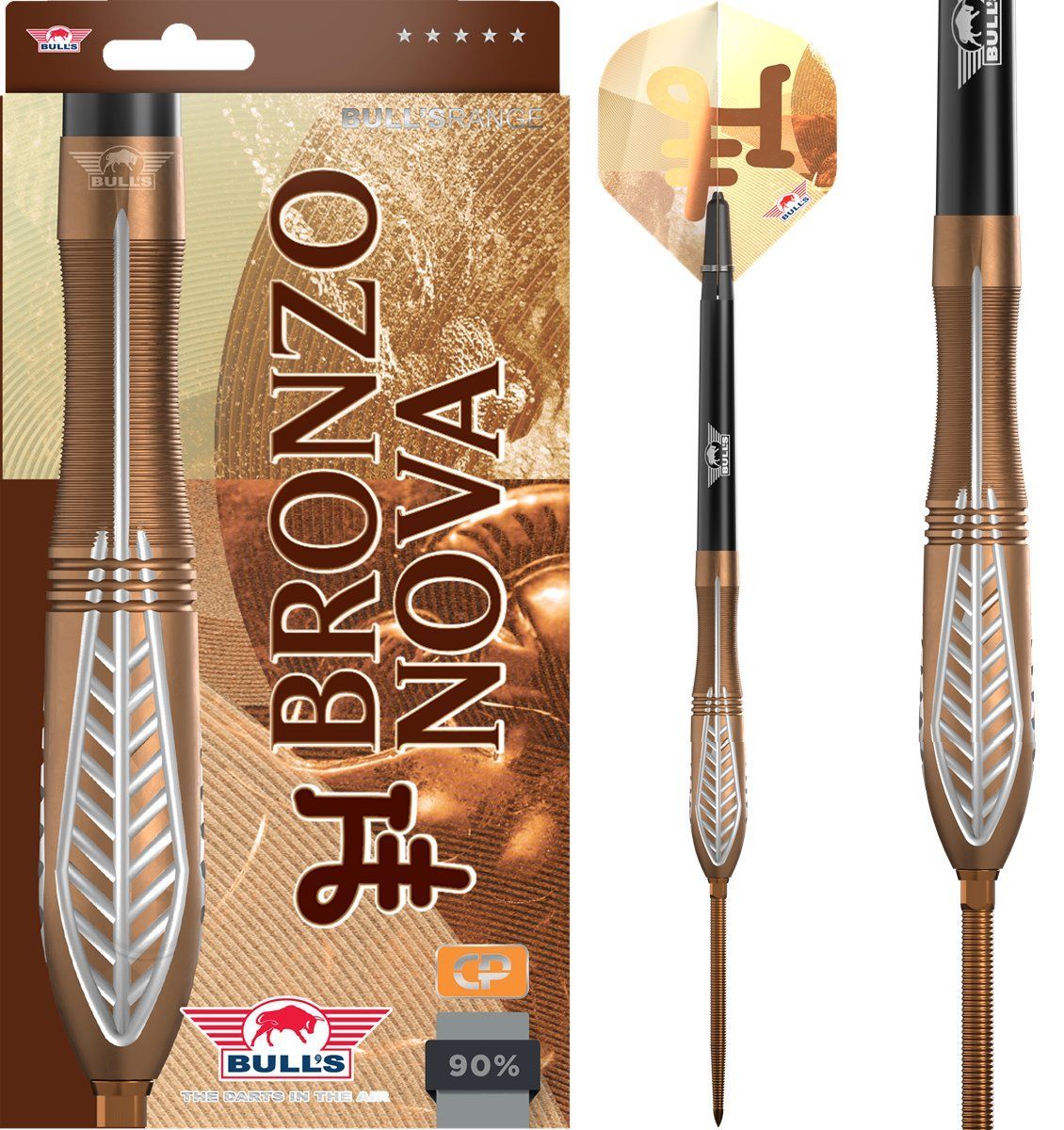 Bull´s Bronzo Nova CP 90% Steeldarts 22/24 Gramm Steeldarts