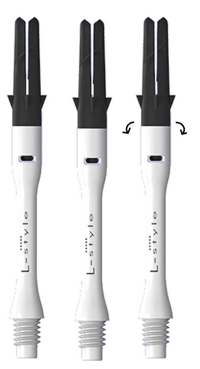 L-Style Silent Spinning Slim Carbon Weiß Shafts