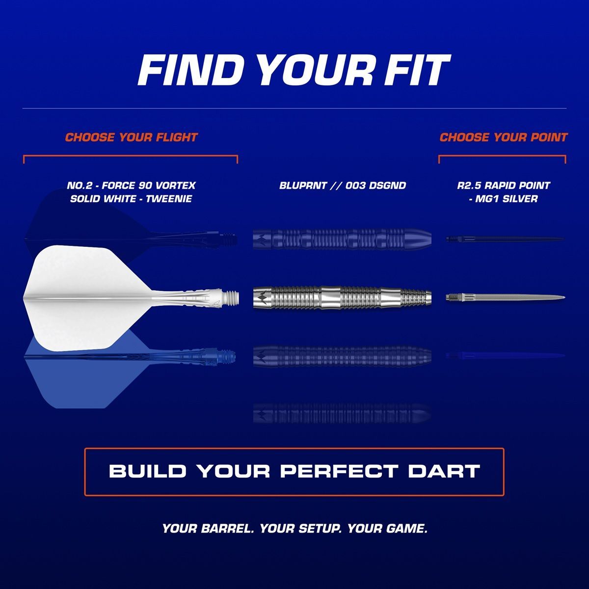 Mission BLUPRNT SHAPD R2.5 RP 90% Steeldarts 22/24 Gramm Steeldarts