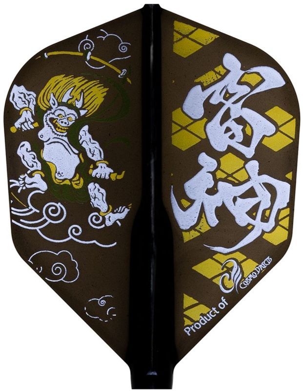 Cosmo Darts Fit Flights Air Printed Series FUJIN-RAIJIN Shape Flights