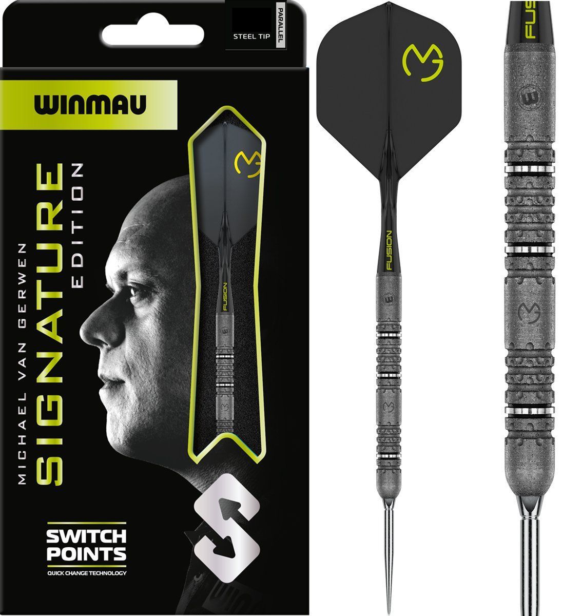 Winmau Michael van Gerwen MVG Signature Edition Switch Point 90% Steeldarts 23 Gramm Steeldarts