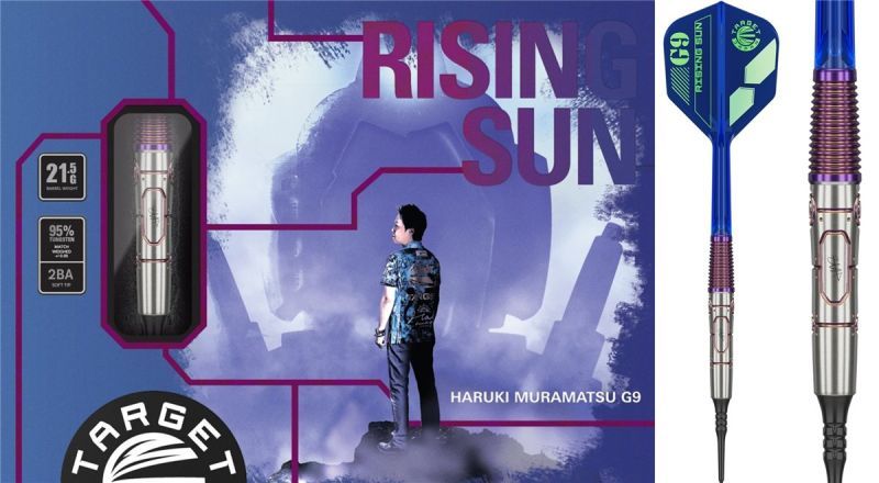 Target Risign Sun Haruki Muramatsu Gen 9 G9 95% Softdarts 21,5 Gramm Softdarts