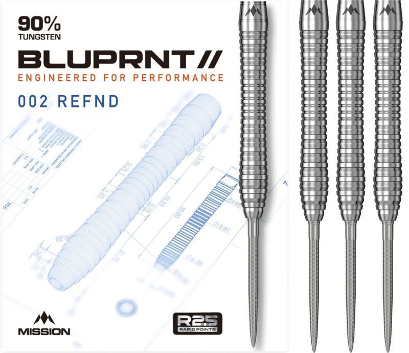 Mission BLUPRNT REFND R2.5 RP 90% Steeldarts 22/24 Gramm Steeldarts
