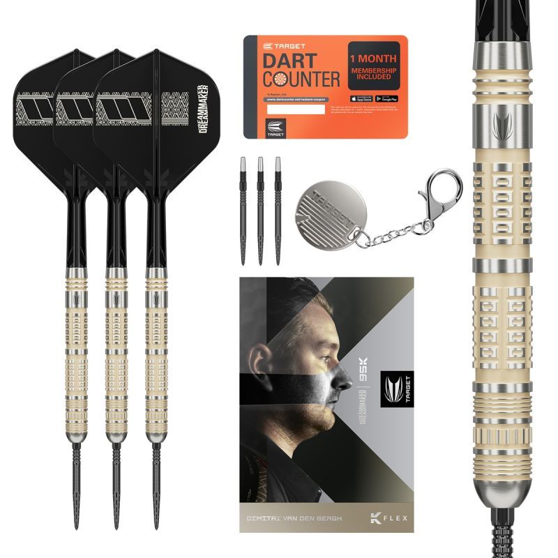 Target Dimitri van den Bergh 95K Swiss Point 95% Steeldarts 22/23/24 Gram Steeldarts