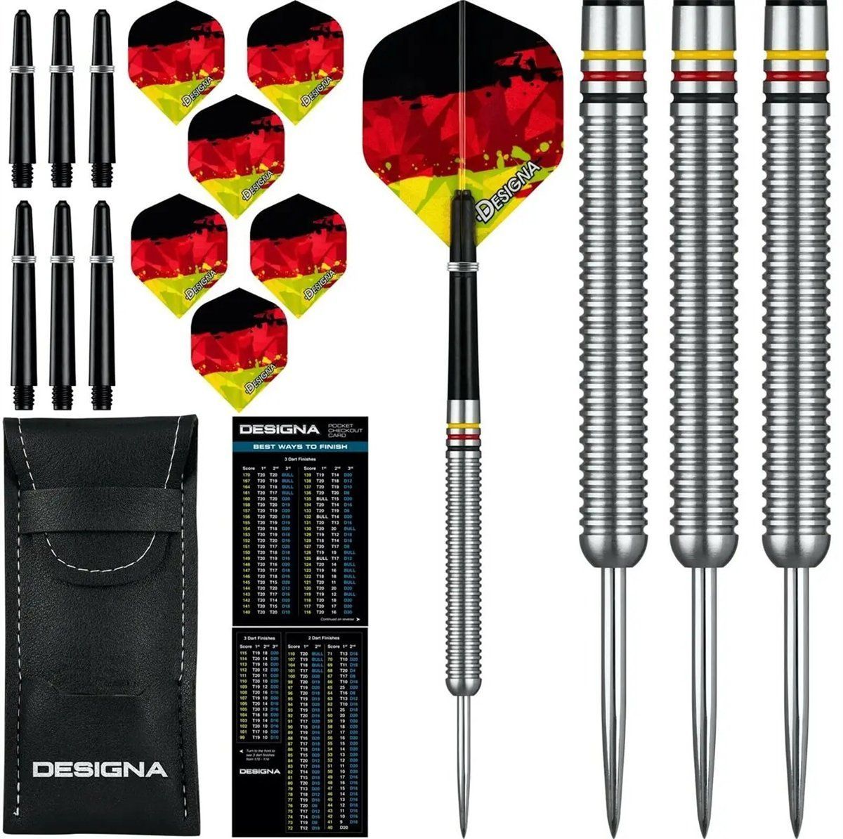 Designa Patriot-X Germany Steeldarts 90% 22/24 Gramm Steeldarts