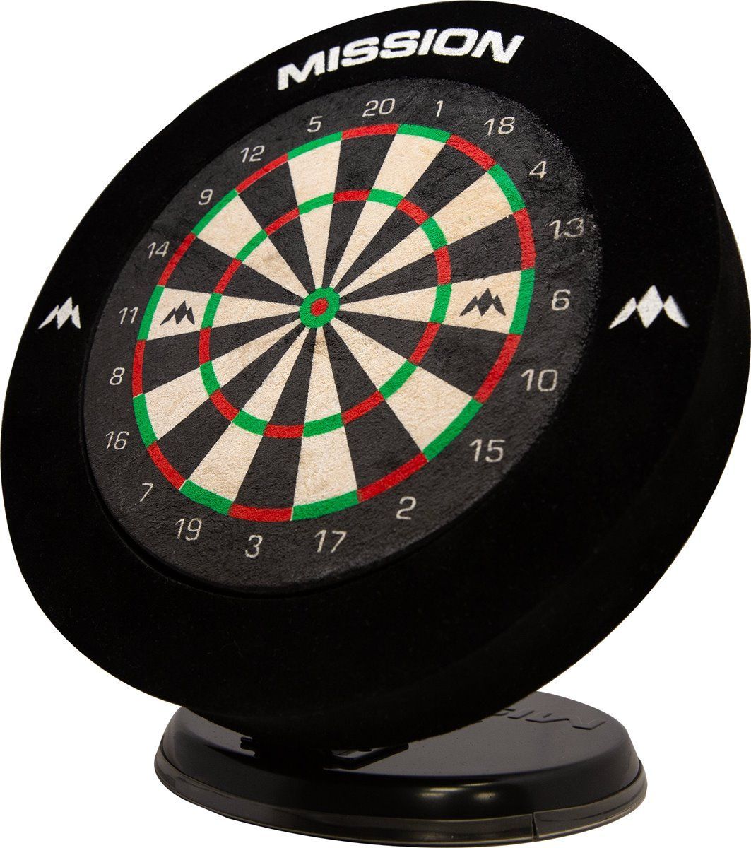 Mission Mini Dartboard avec 6 Fléchettes Incluses Bristle Board