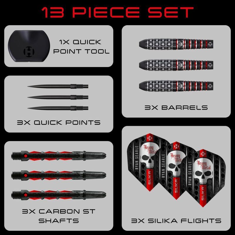 Harrows Ryan Searle G3 90% Quick Points Steeldarts 22/23/24/26/30/32 Gramm Steeldarts
