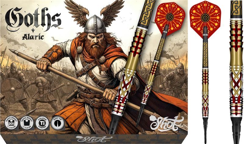 Shot! Goths Alaric 95% Tungsten Softdarts 20 Gramm Softdarts