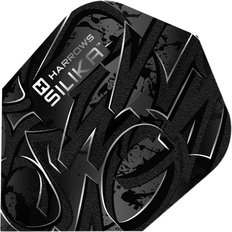 Harrows Silika VANDL Black Dart Flights No6 Flights