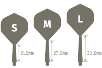 Condor Dart Flights Shafts AXE Revival Transparent Small Shape No6 Flights
